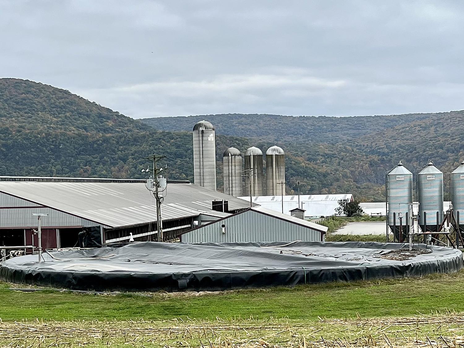 digester, farm buildings
