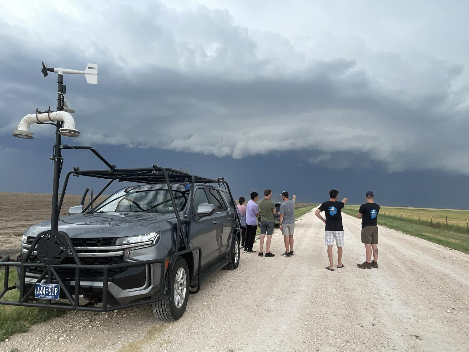 Researchers survey a nearby storm as NARHWAL