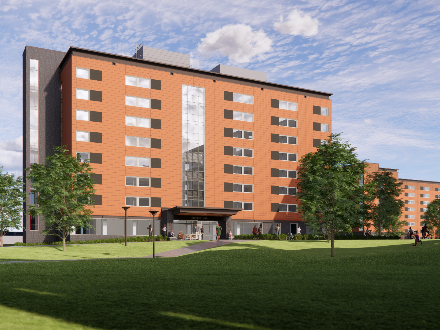 Architect's rendering of building