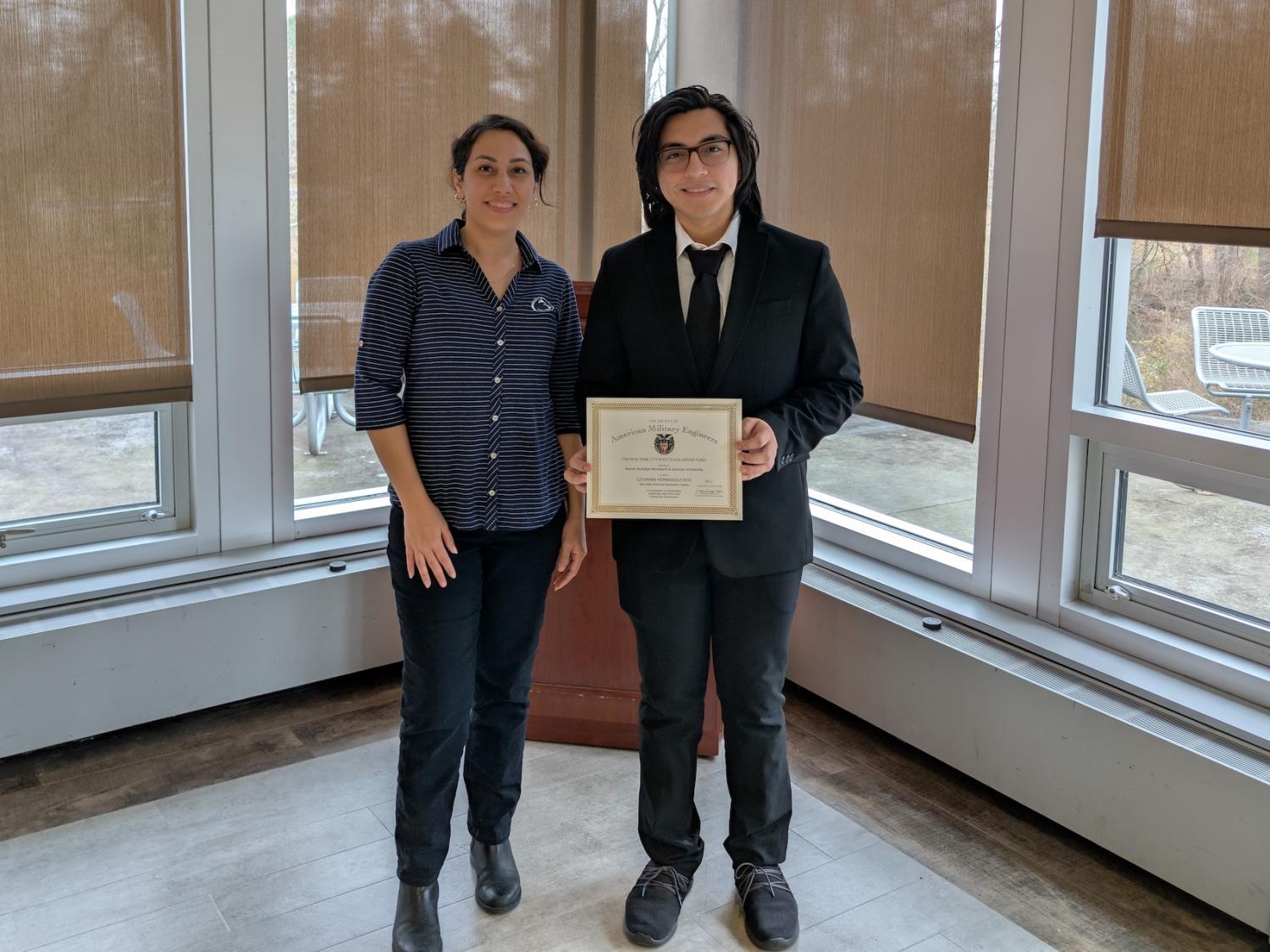 Nasibeh Zohrabi with Giovanni Hernandez-Rios