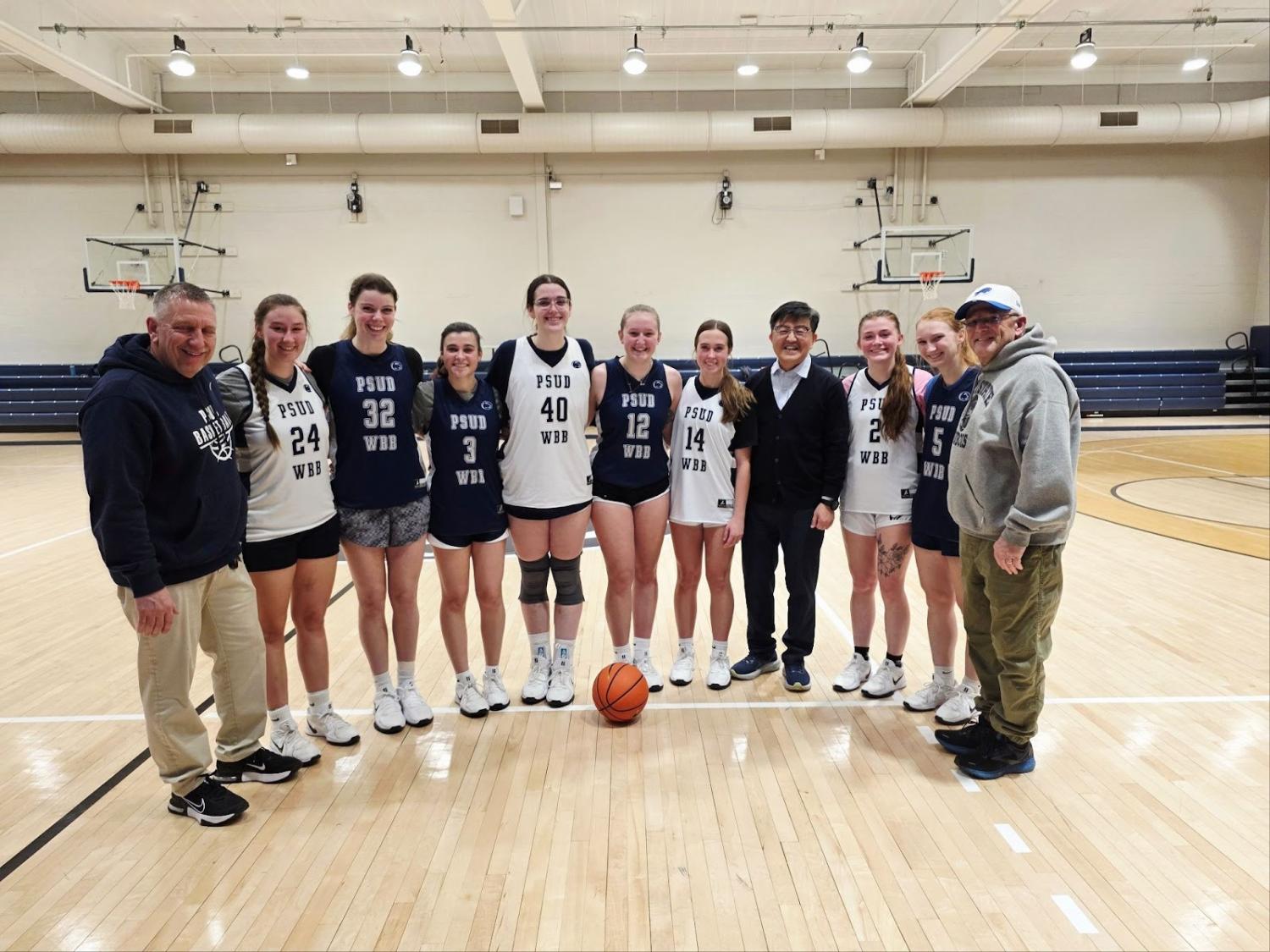 PSU Dubois Women's Basketball with Chancellor Ryoo
