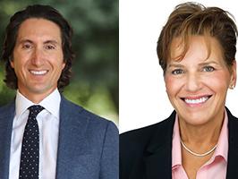 headshots of a man and woman
