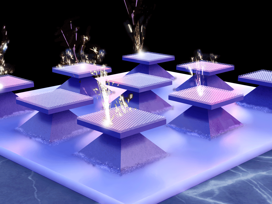 Image of semiconductors in a plasma environment