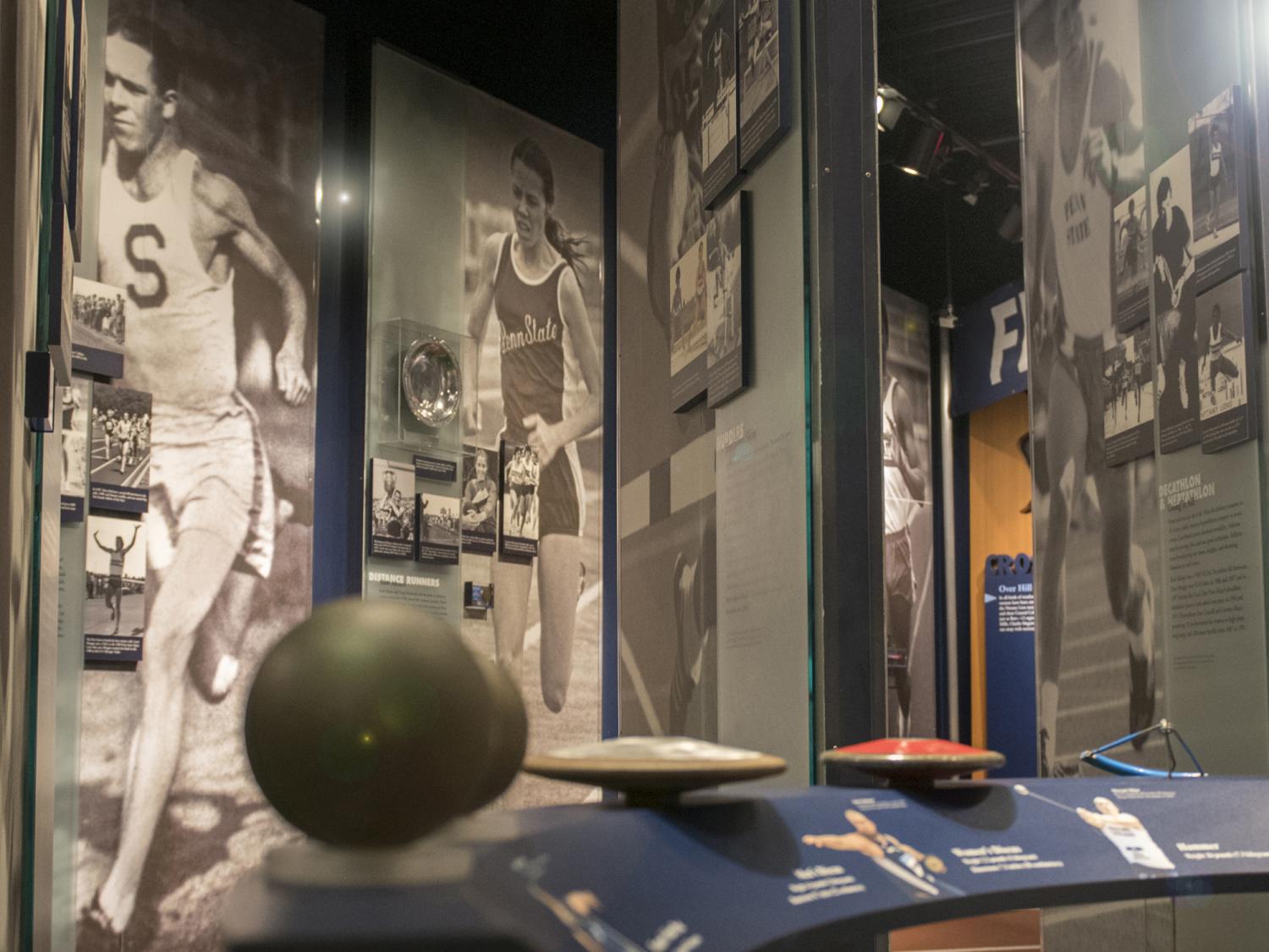 Track and field area in the All Sports Museum.