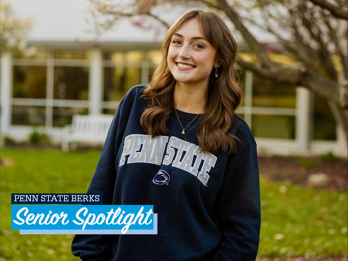 Photo of Cassady Wallace outside on campus