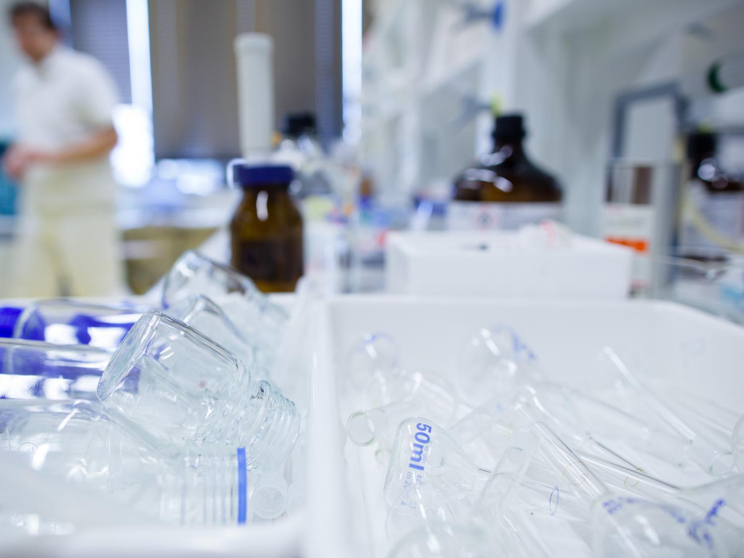 Abstract image of lab equipment