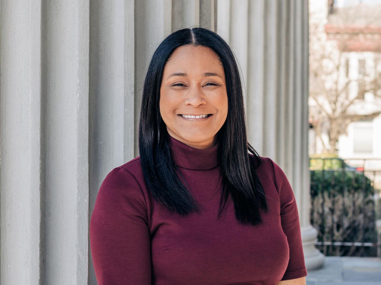 Person standing outside