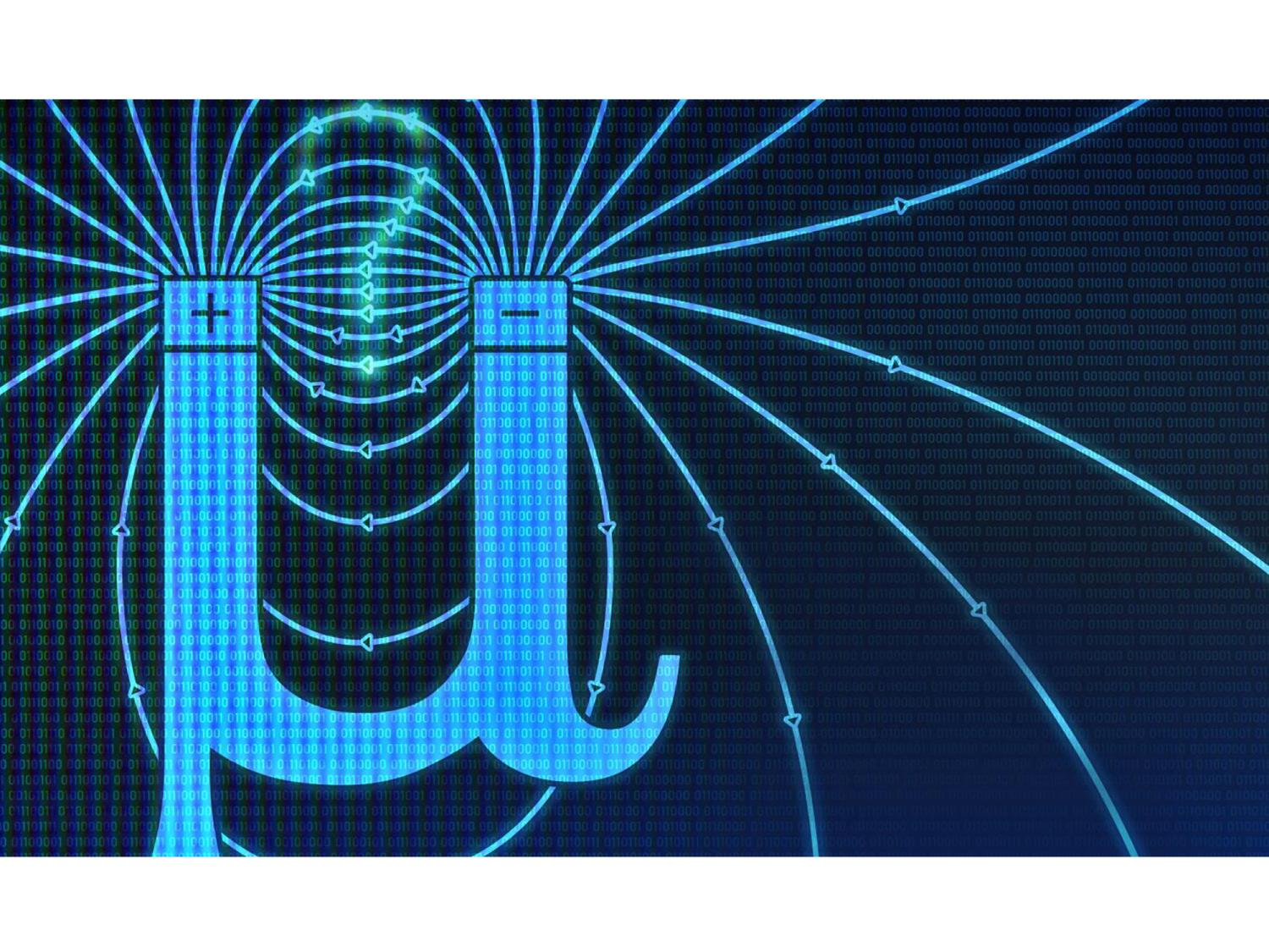 An artistic representation of Greek letter mu 