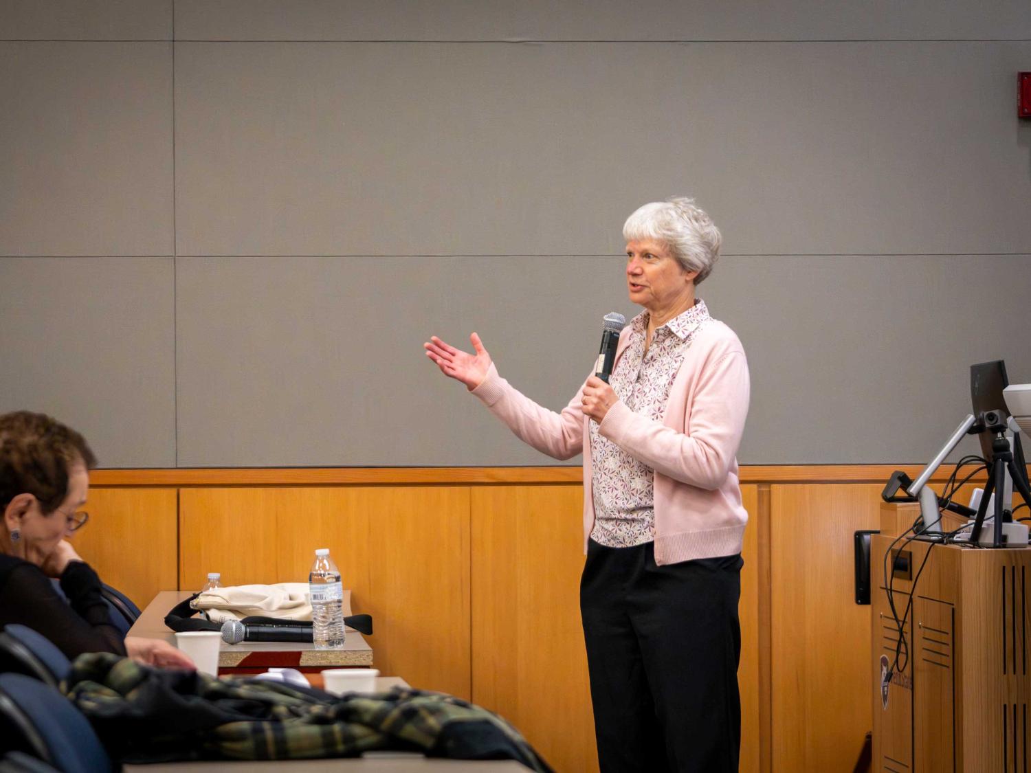 Sally Assmann speaks at RNA symposium