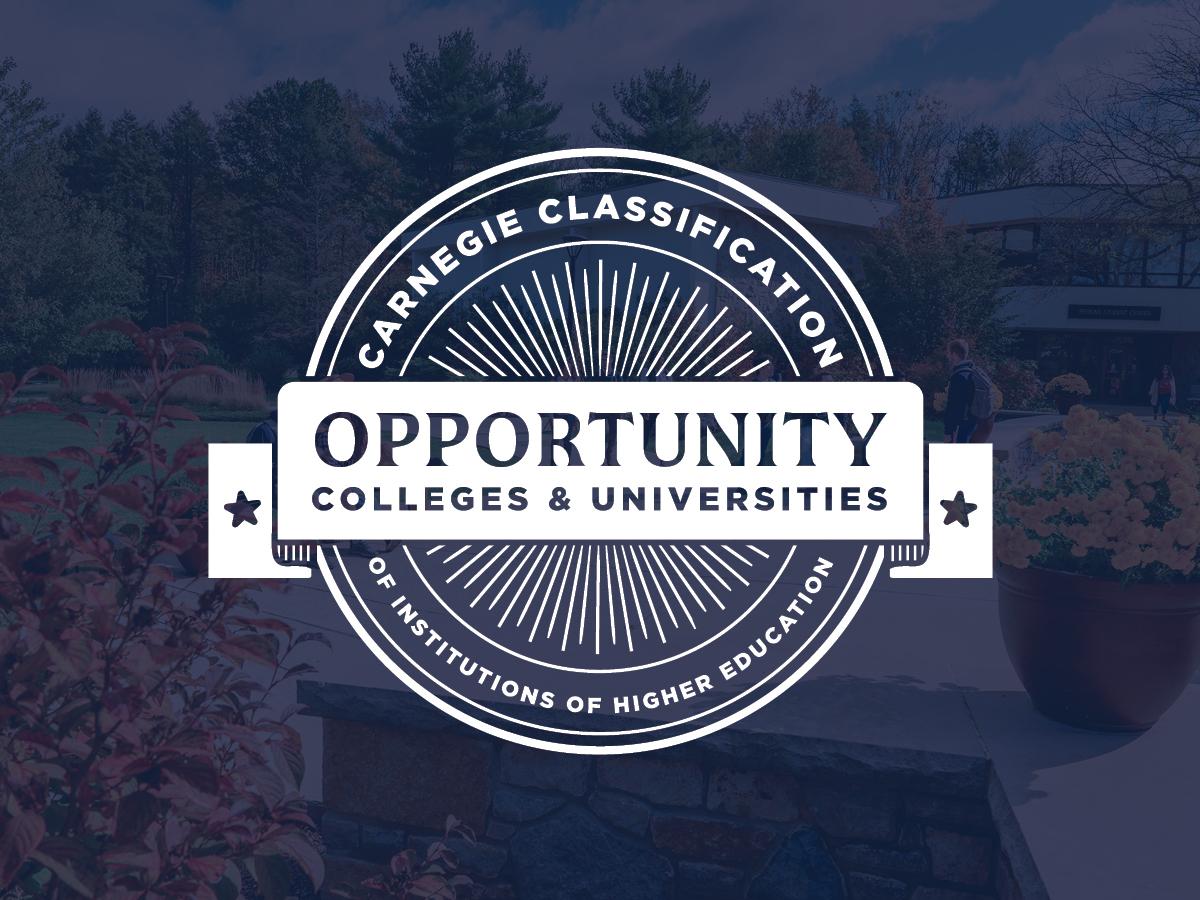 Logo reading "Opportunity Colleges and Universities: Carnegie Classification of Institutions of Higher Education"