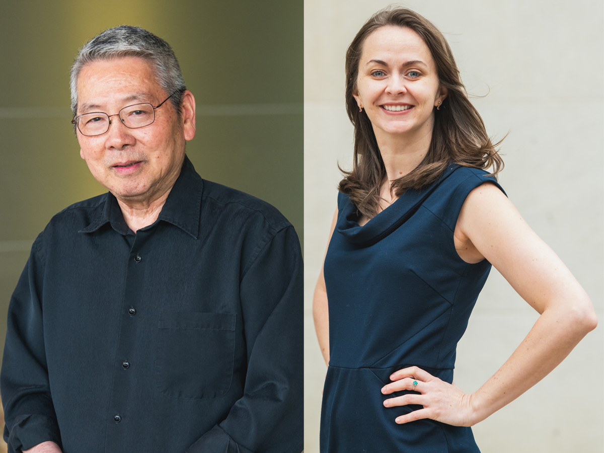 Headshots of Teh-hui Kao and Carly Sjogren