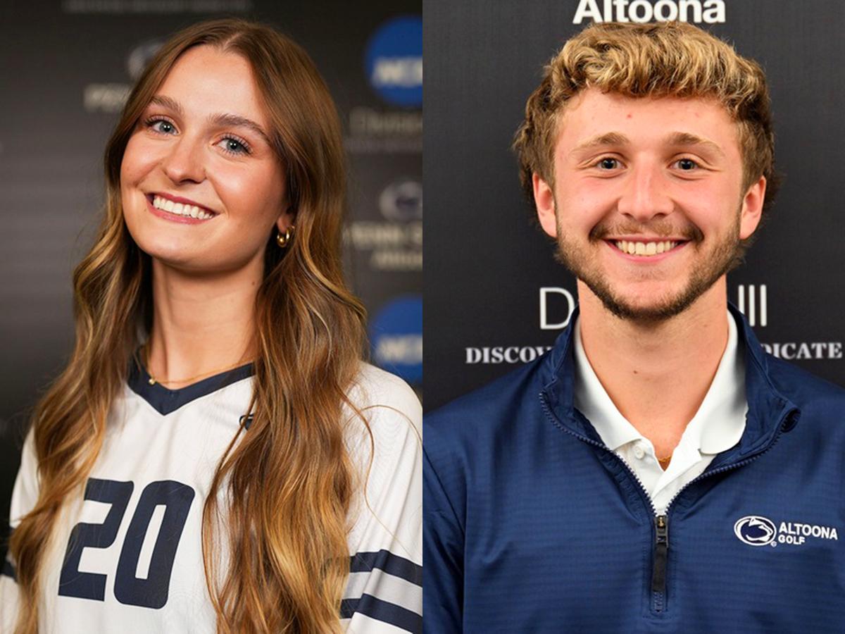 Headshots of Lia Simanski and Daniel Batrus