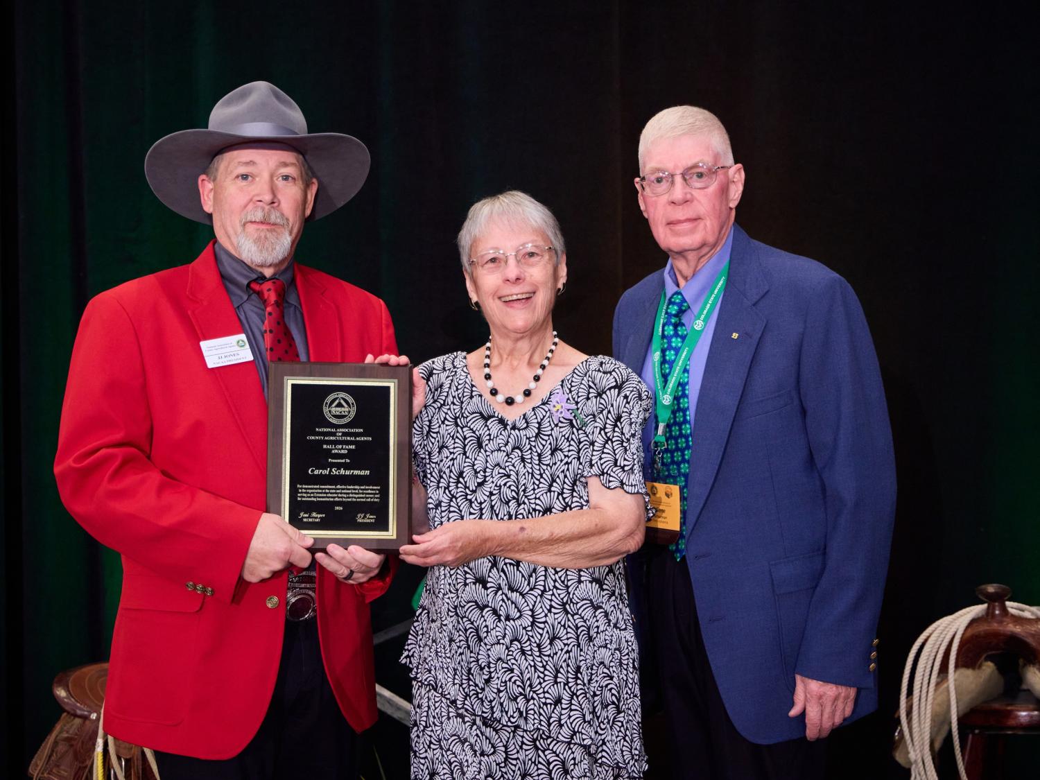 Carol Schurman was inducted into the NACAA Hall of Fame for exceptional service.
