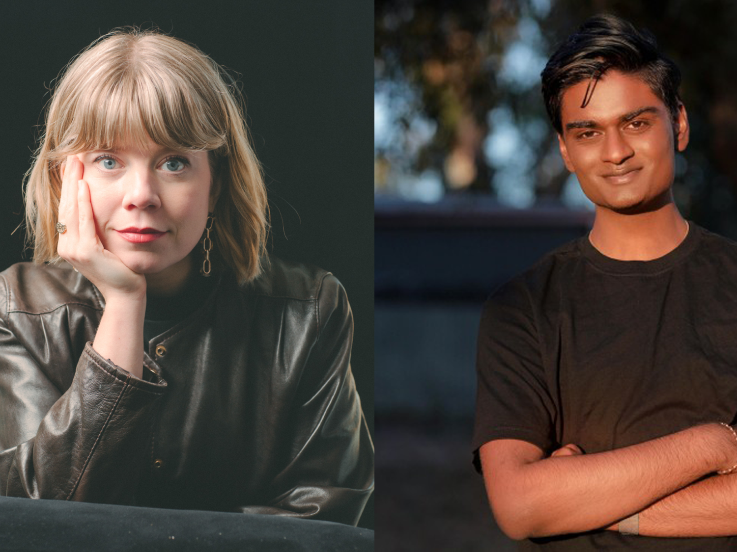 Headshots of Britt Wray and Kevin Patel