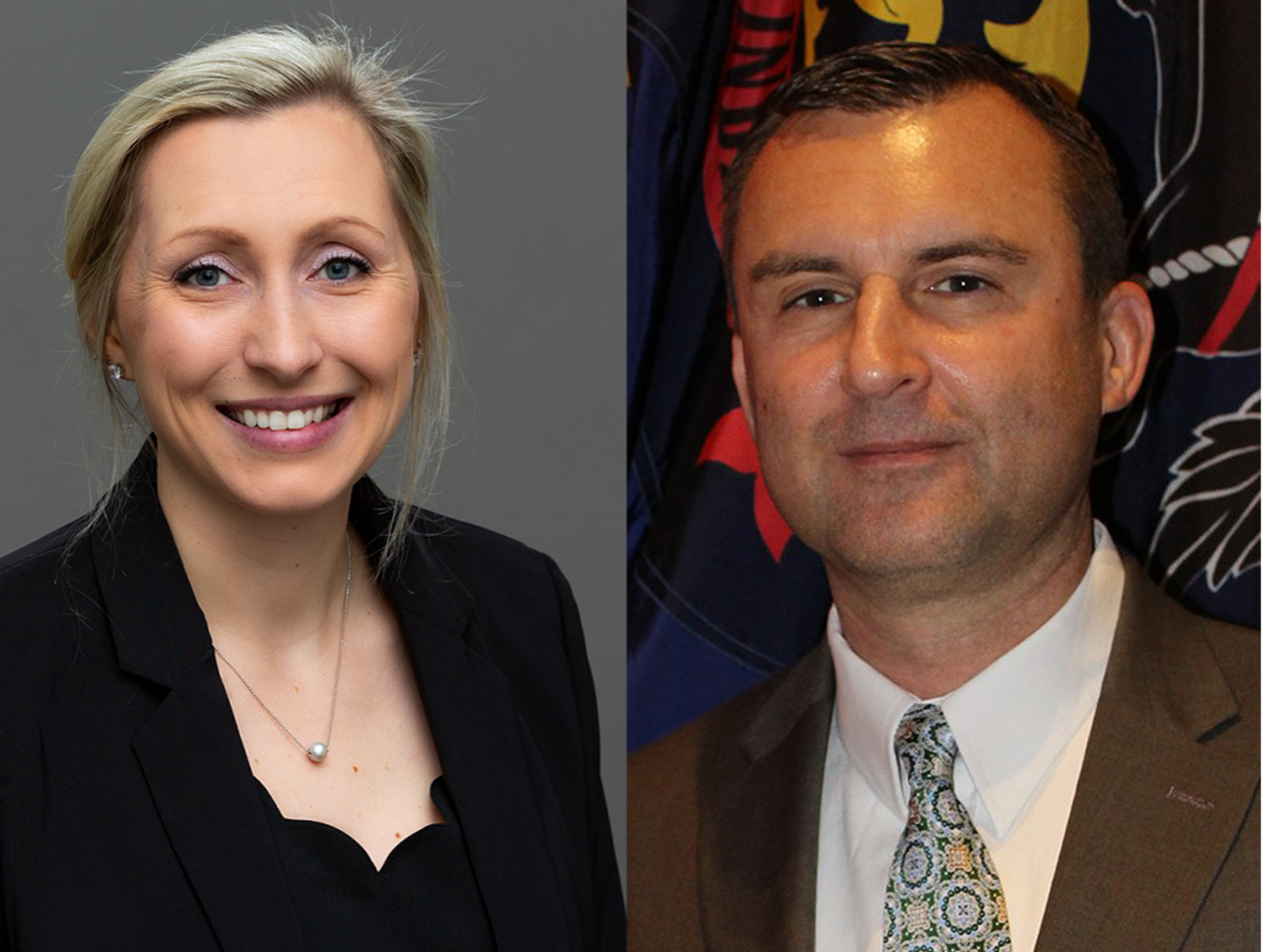Headshots of Hannah Moyer and Darren Gill, who will be presenting during Commonwealth Sustainability Week