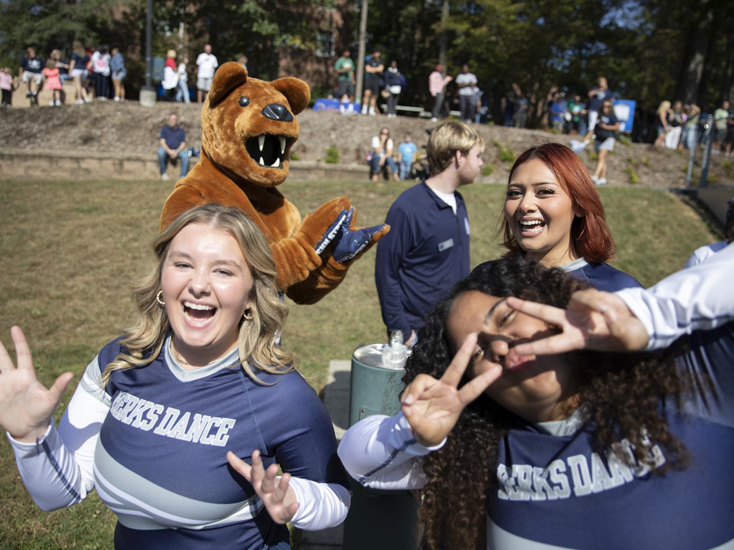The Dance Team poses for a photo at Homecoming