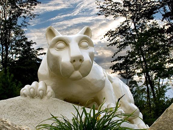 The Nittany Lion shrine at Penn State Behrend