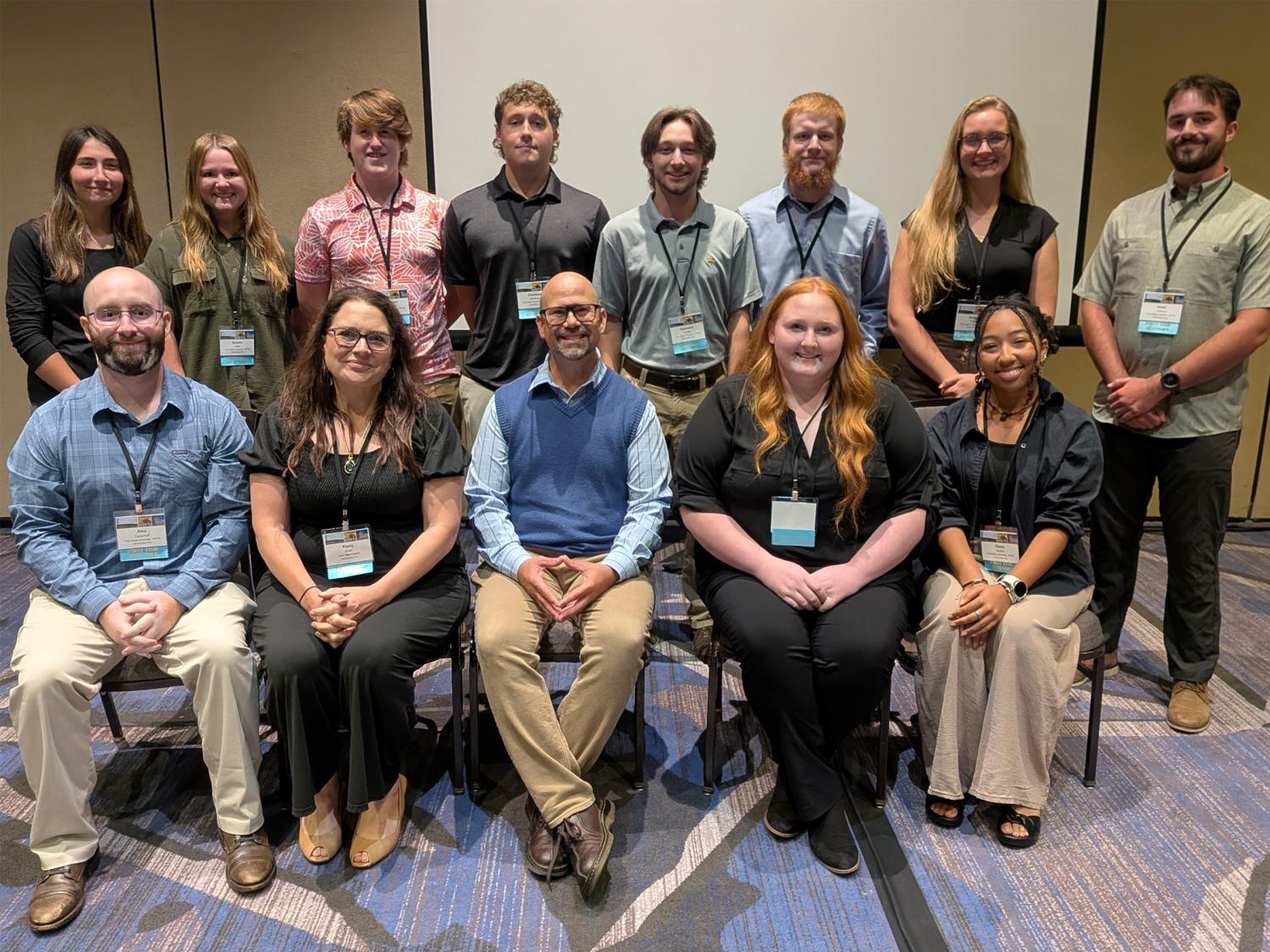 Students from Penn State DuBois and University Park join together with professors Andrew Mowen and Keely Tolley Roen at the 116th Annual Meeting of the Association of Fish and Wildlife Agencies, held Sept. 14-18 in Lancaster.