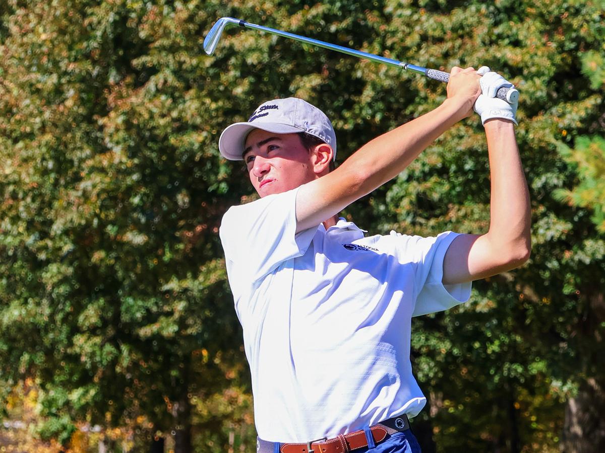 Andrew Bruce playing golf