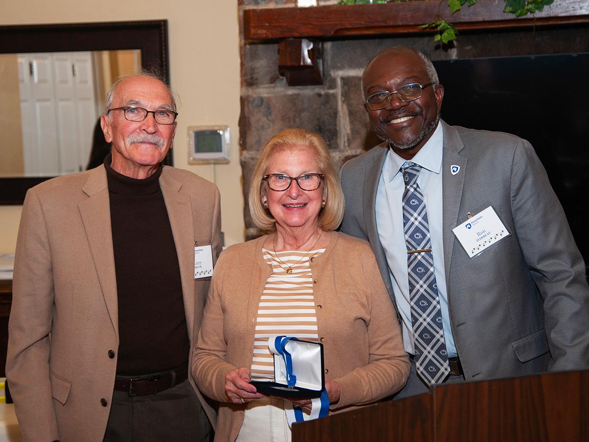 Larry Skvir, Connie Whiteleather Skvir, and Ron Darbeau