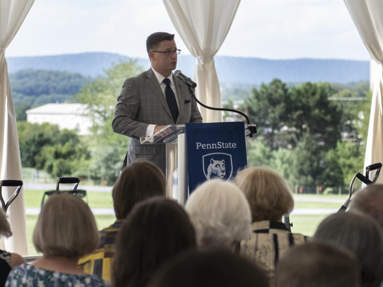 Rich Bundy at dedication ceremony