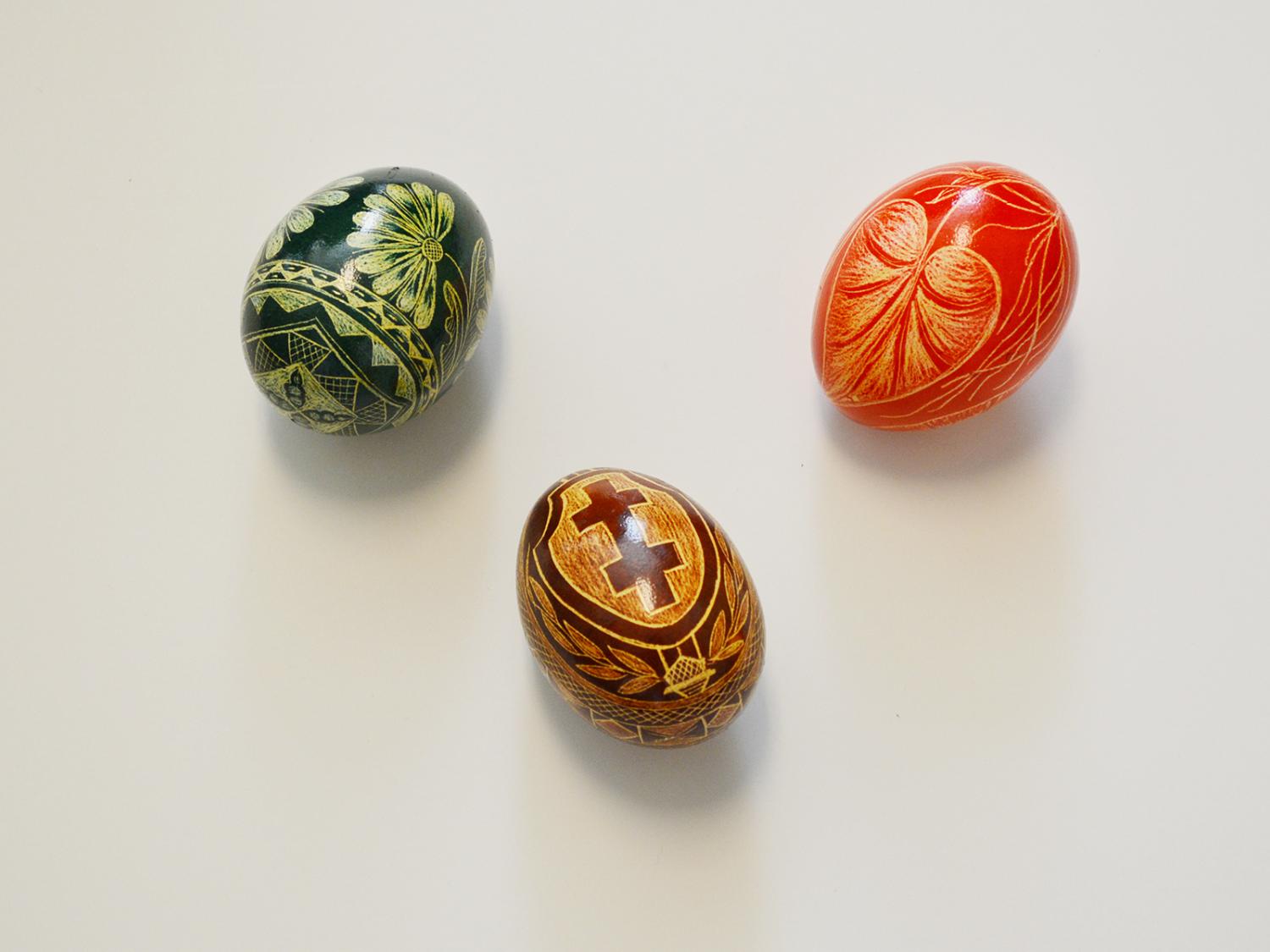 Ukrainian decorative egg art