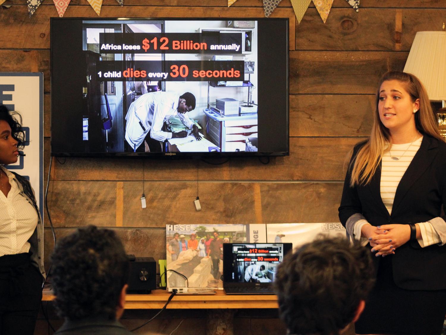 Michaella Caruso discusses HESE venture with students and judges