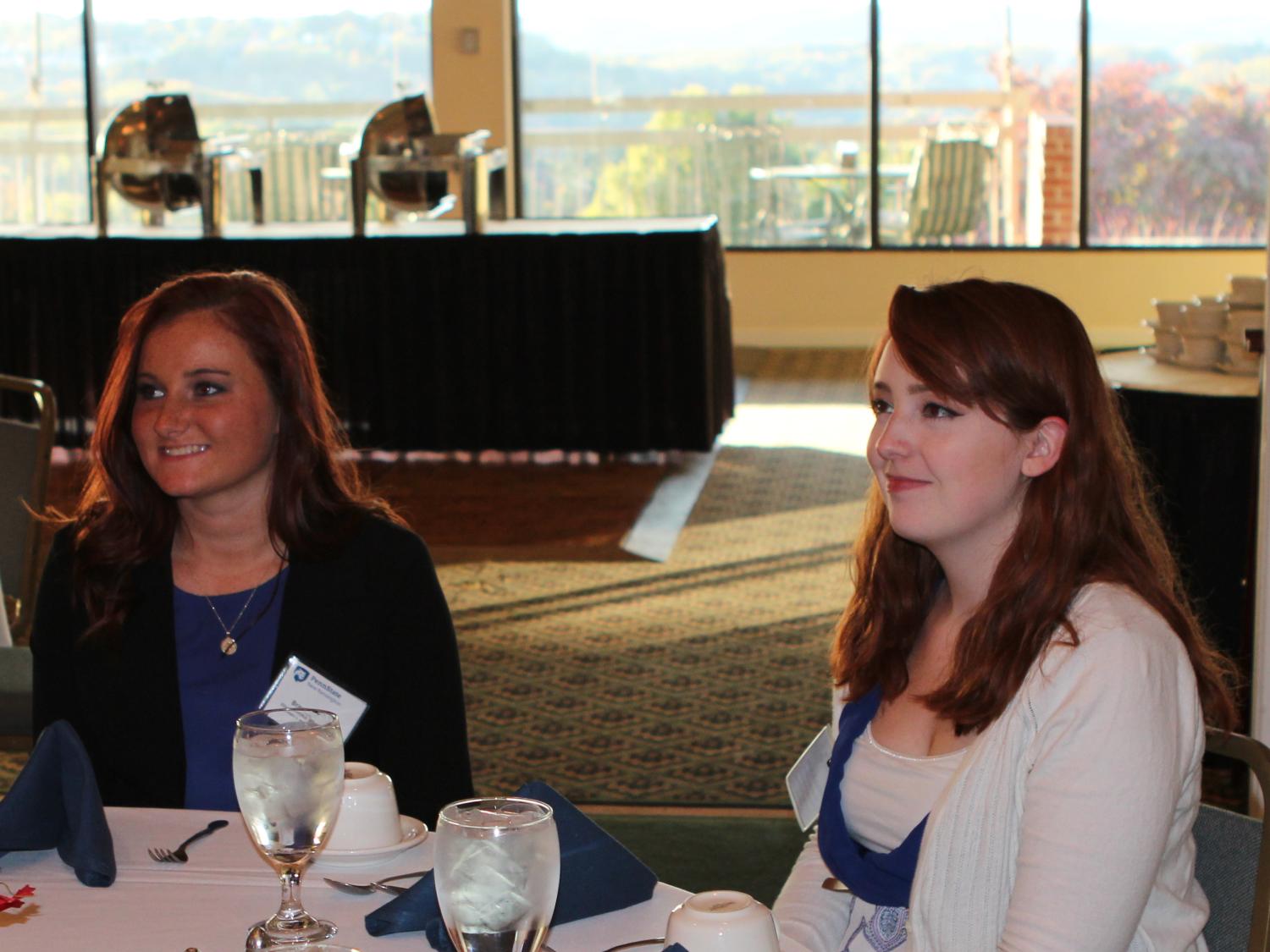 Students at table