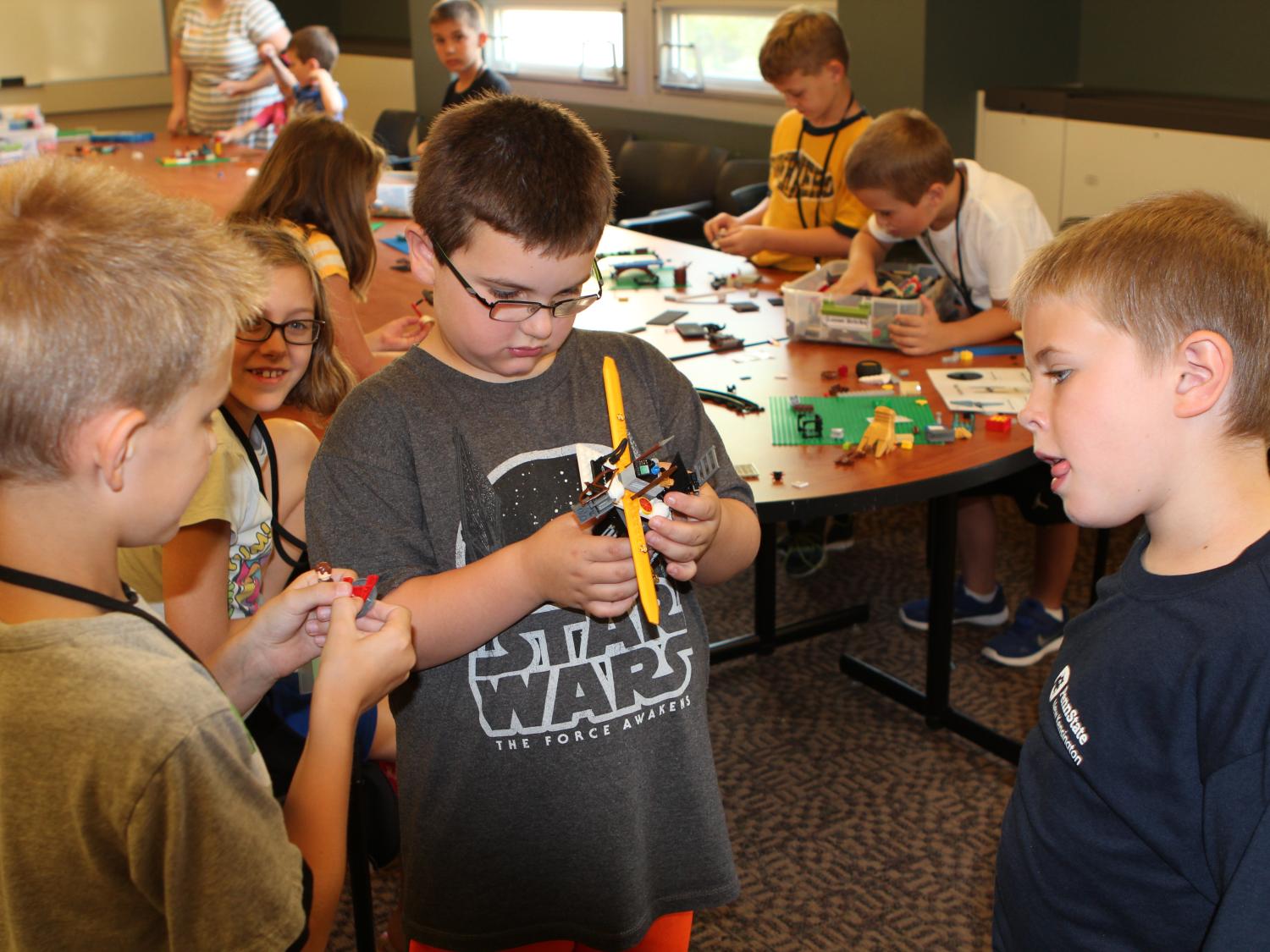 Young students at camp