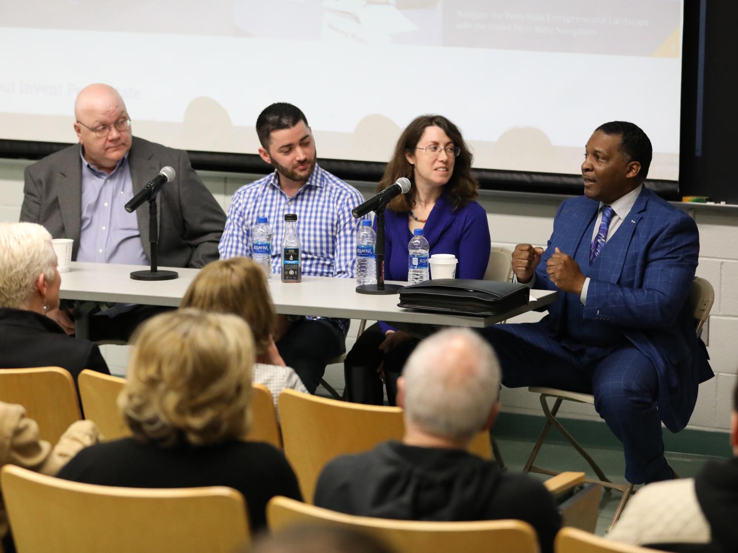 Entrepreneurs speak to students at Brandywine
