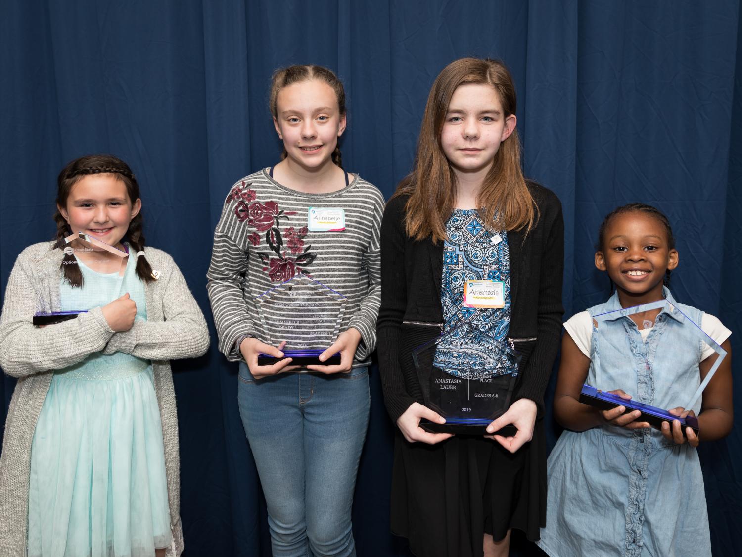 From left to right: Clara Whitelaw Singer, Annabelle Deady, Anastasia Lauer and Aaleah Smith