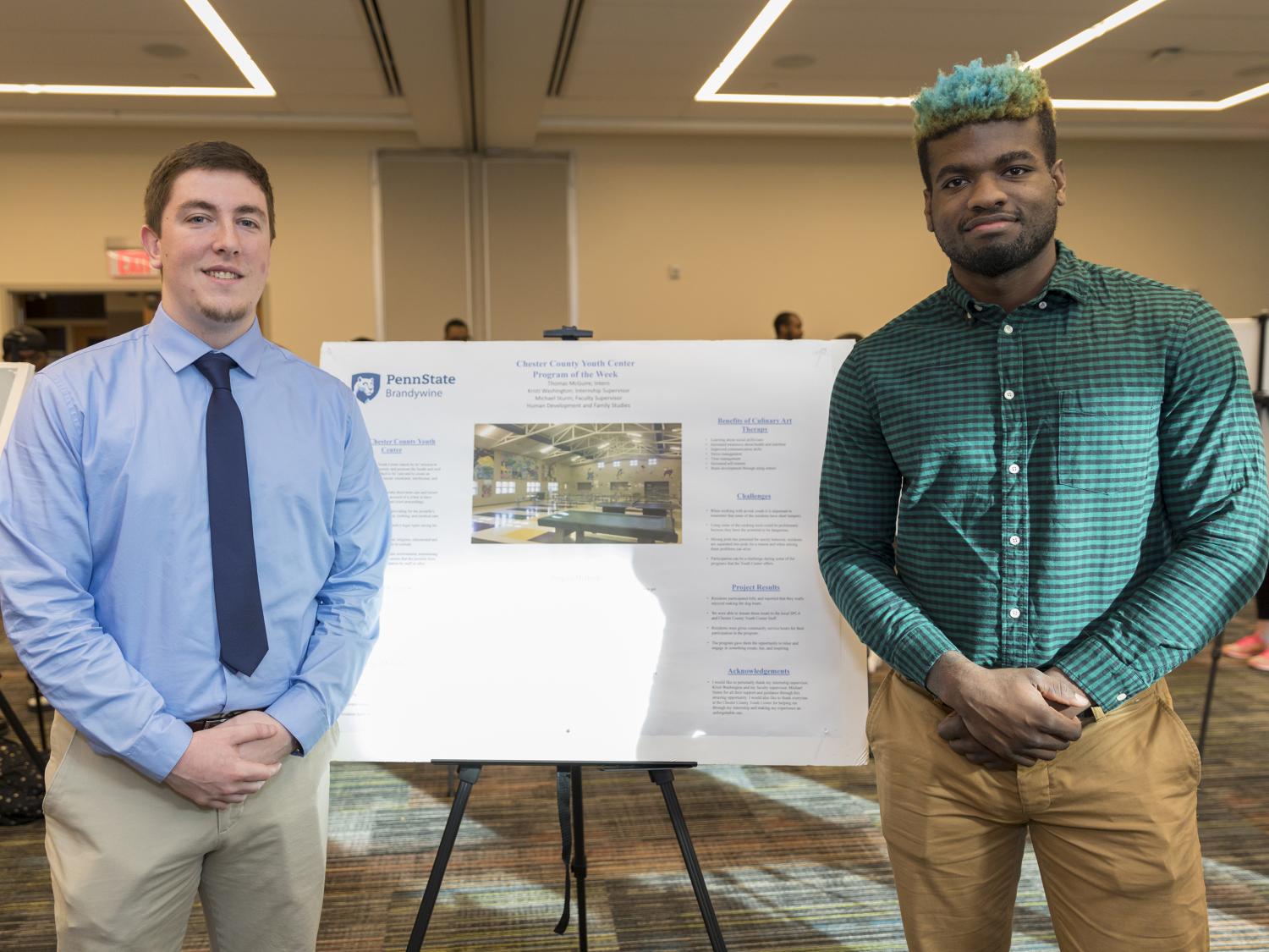 Thomas McGuire and Shacor Tyler of Penn State Brandywine