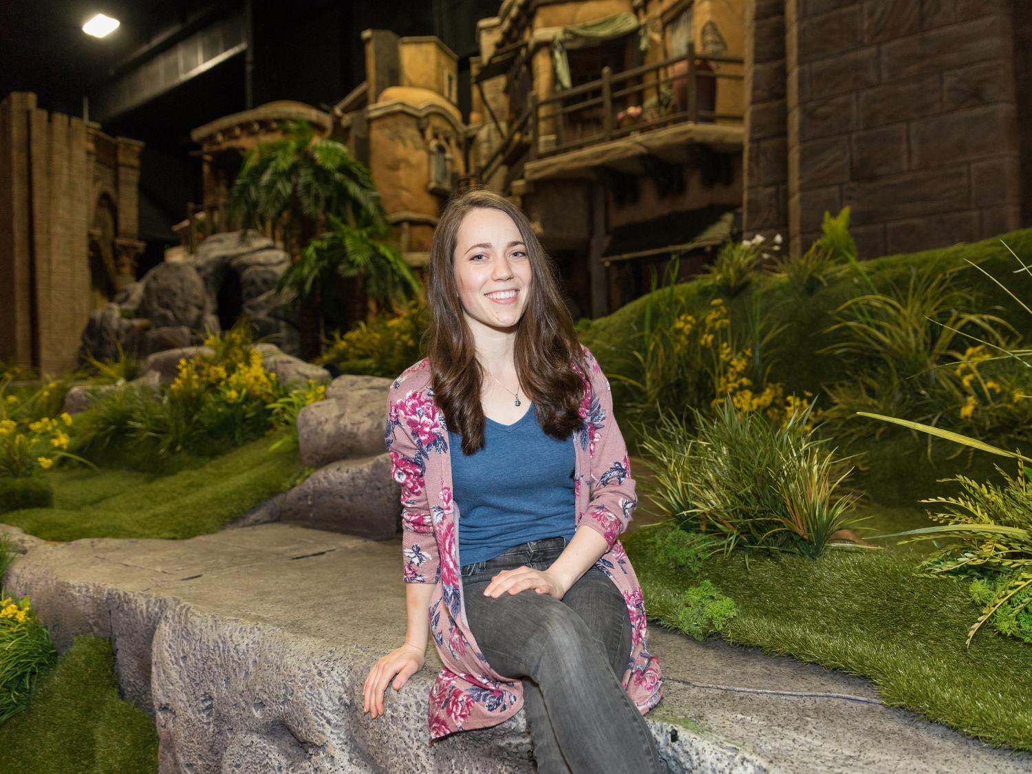 Penn State graduate Haleigh Swansen at at Sight and Sound Theatres in Lancaster.