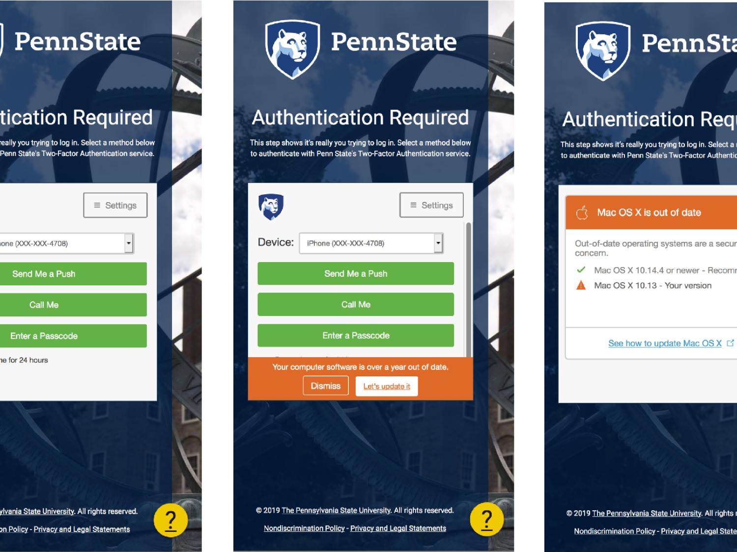 new two-factor authentication prompt