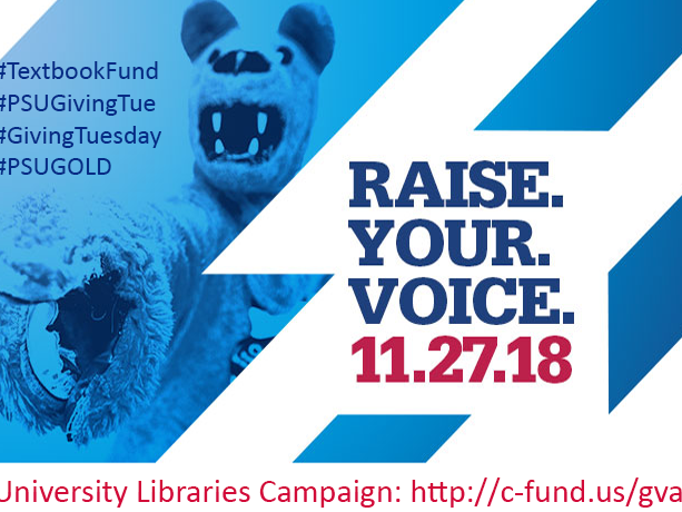 Raise Your Voice - Giving Tuesday sign