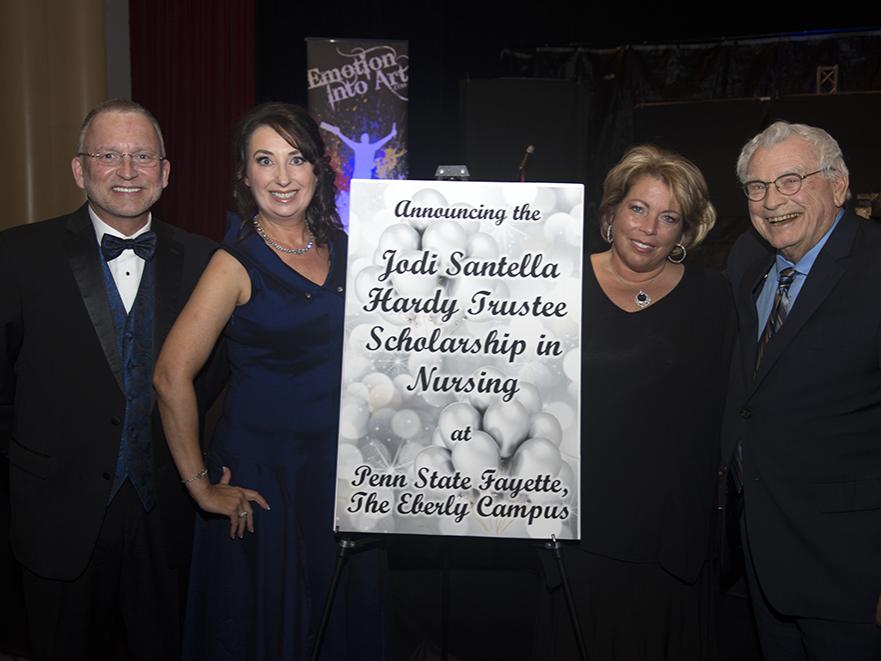 From left, Dr. Charles Patrick, Lori Omatick, Jodi Santella Hardy, and Joe Hardy