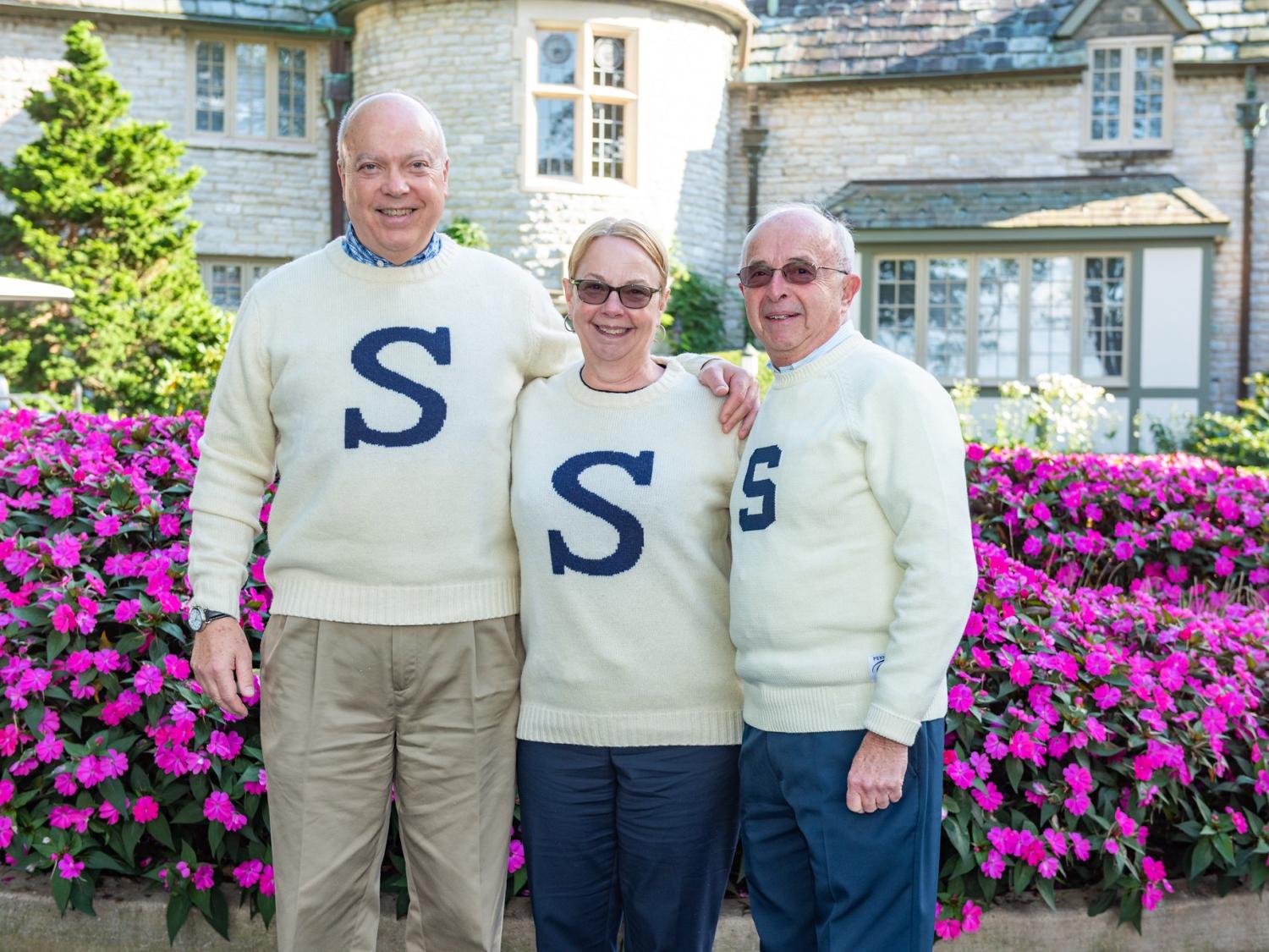 From left: Thomas Sharbaugh, Kristin Hayes, Bill Jaffe