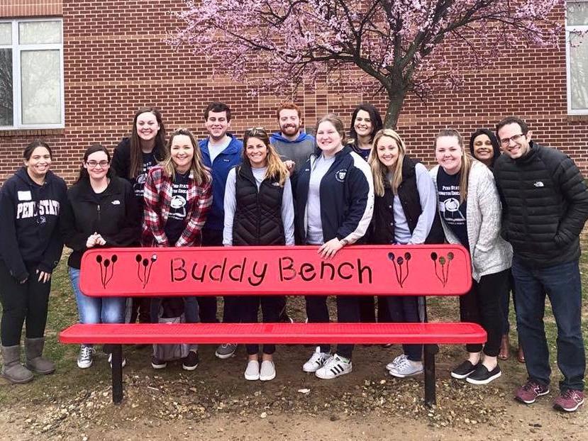 Abington education majors Buddy Bench