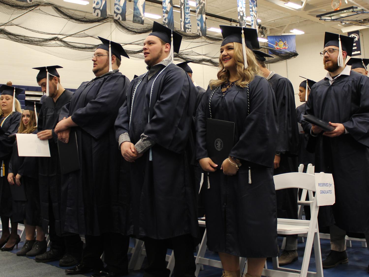2018 Fall Graduates singing the Alma Mater