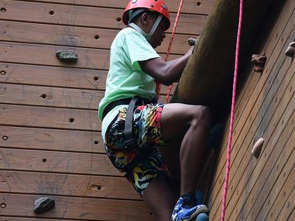 Christian Cross Rock Climbing