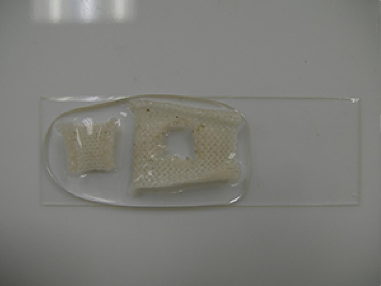 3 images of healing fabric