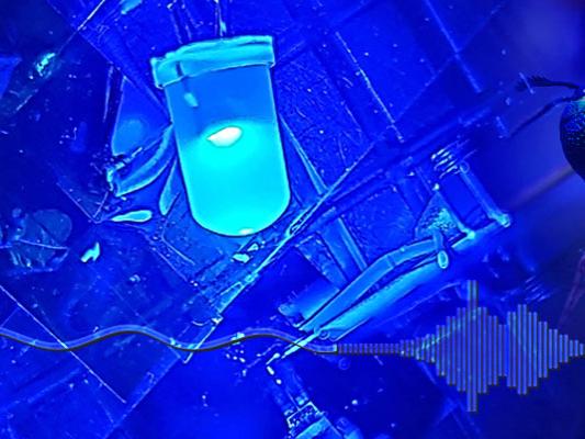 stylized image of enhanced light signal