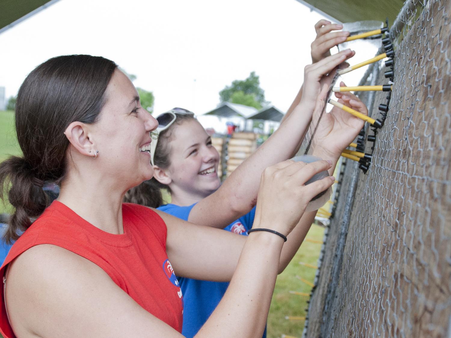 Volunteers with pyrotechnical team Central PA 4th fest