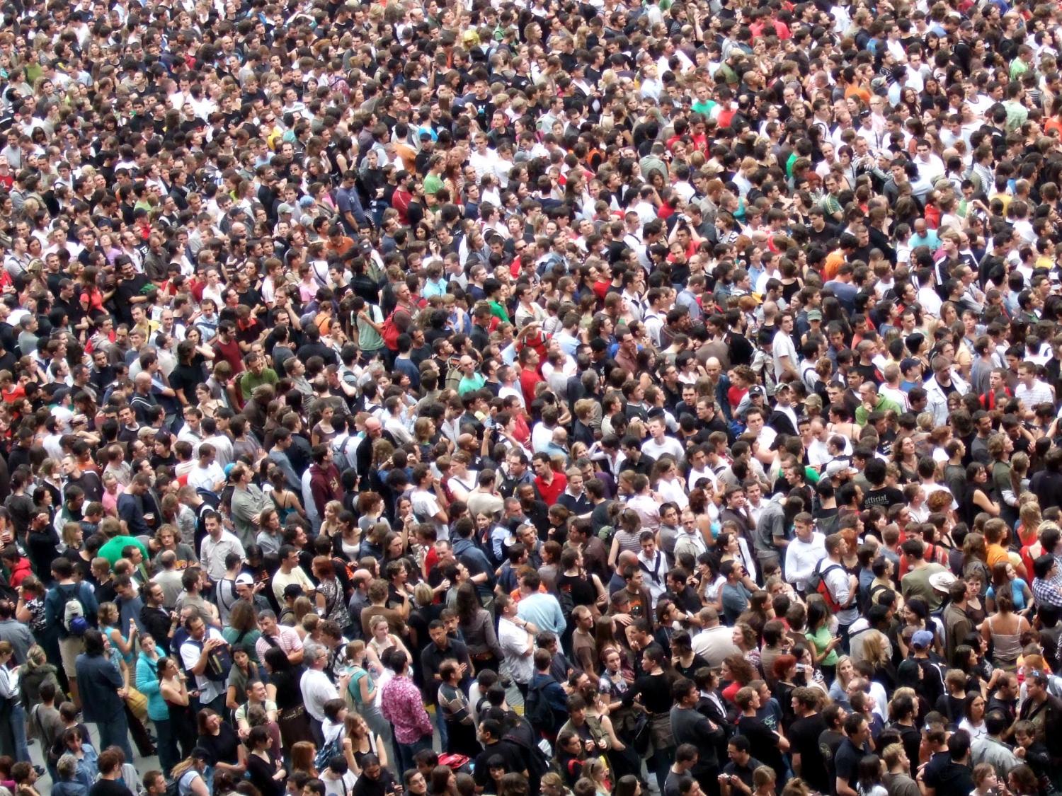 Large crowd at concert