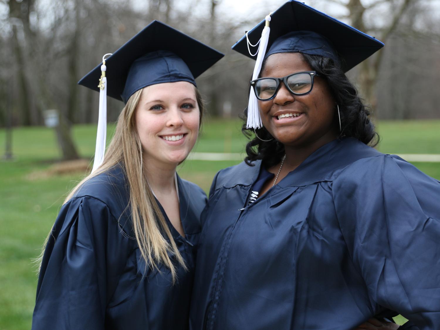 Two students before graduation