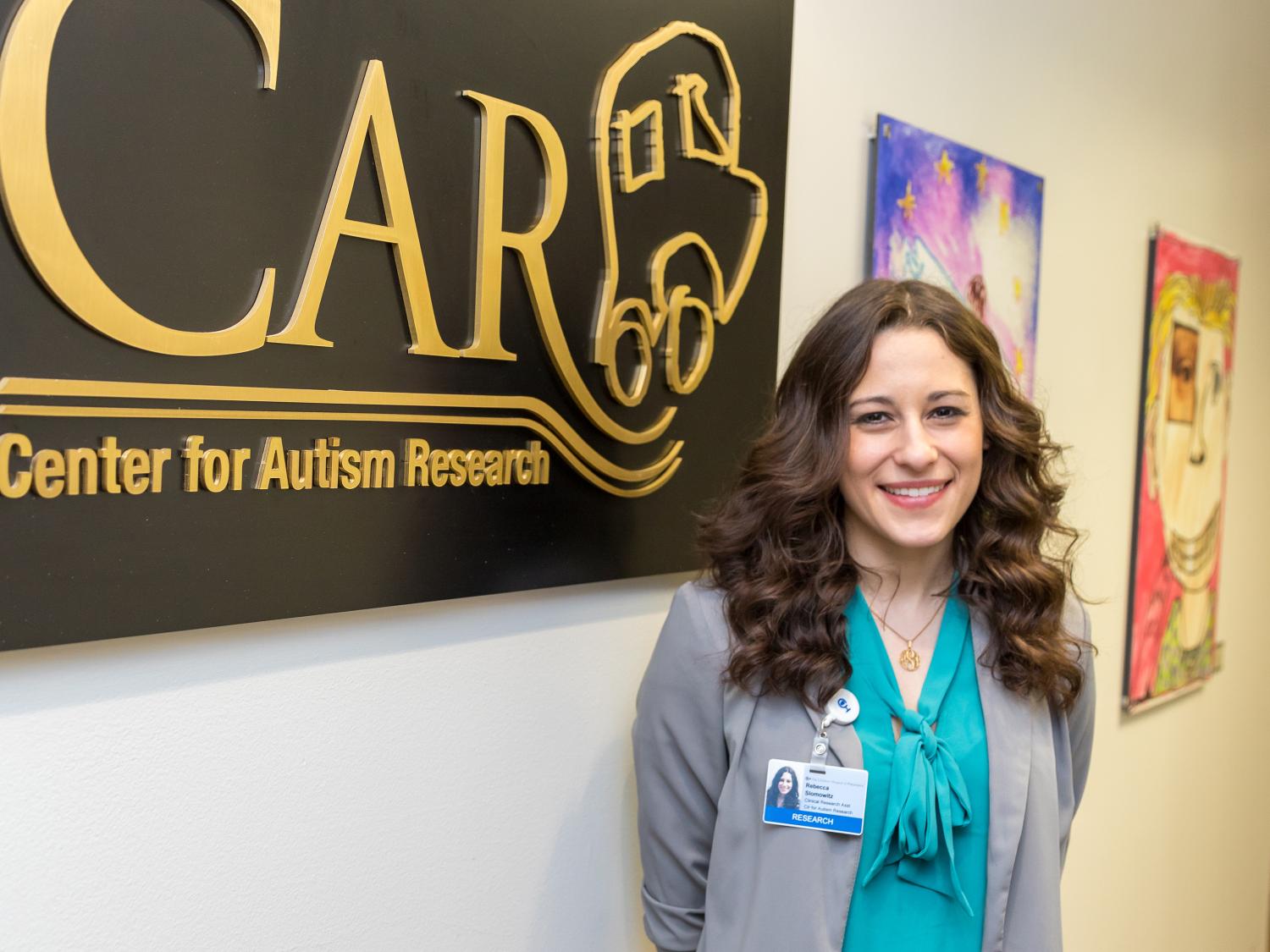 Rebecca Slomowitz at the Center for Autism Research 