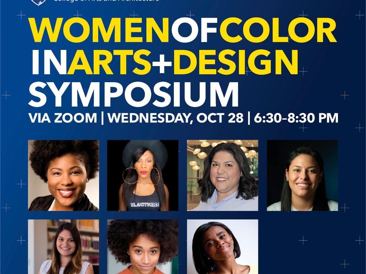 Headshots of participants in Women of Color in Arts and Design Symposium