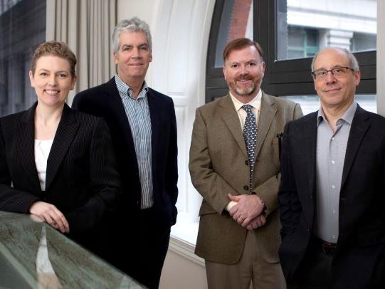 Archer & Buchanan leadership, left to right: Michele Thackrah (Penn State ’93), Peter Archer (Penn State ’79), Richard Buchanan, Dan Russoniello (Penn State ’79). 