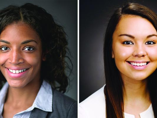 Asharae Jones (left) and Isabella Loose 