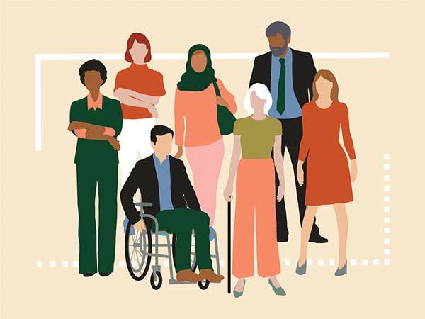 illustration of a diverse group of people